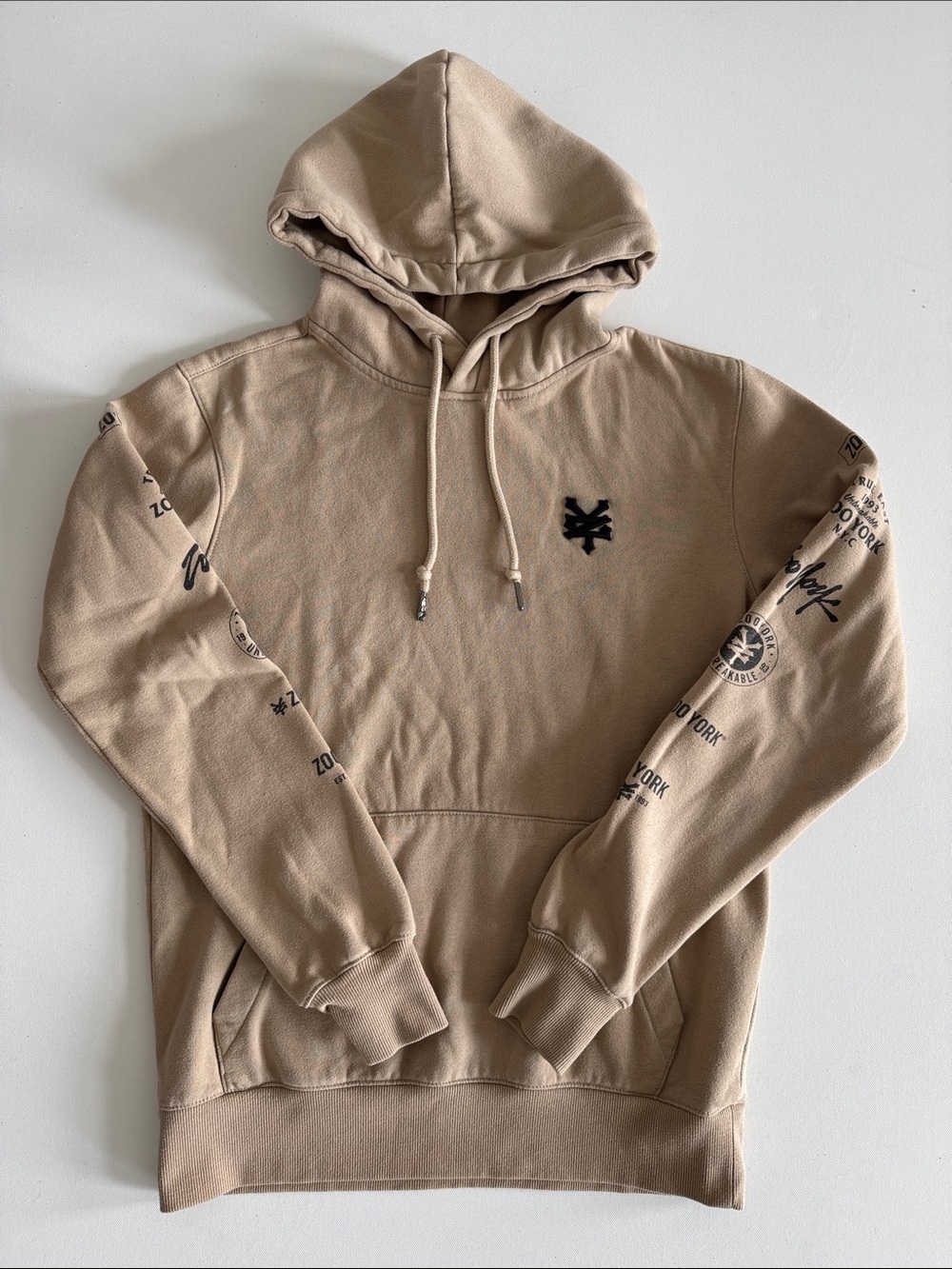 Zoo York Beige Graphic Pullover Hoodie